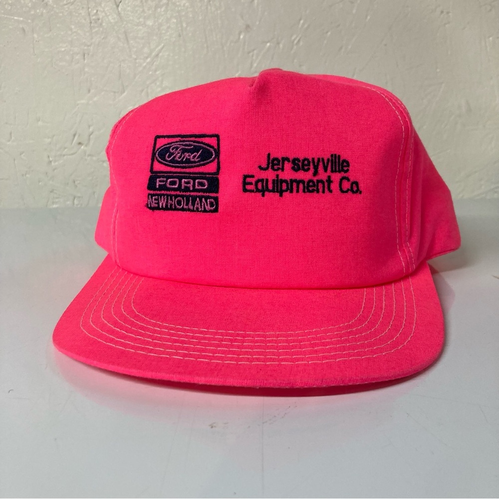 Vibrant Pink Snapback Hat with Embroidered Logo new without tags